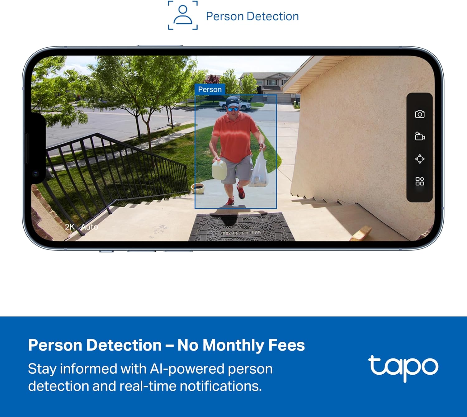 Tapo 1080p Outdoor Wireless Security Camera - Up to 180-Day Battery, Person Detection, Color Night Vision, Subscription-Free Local Storage or Optional Cloud, Works with Alexa & Google Assistant, C400 - Image 5