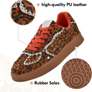 JACKSHIBO Women’s Ribbon Lace-Up Fashion Sneakers Arch Support Gum Sole Tennis Walking Shoes with Memory Foam