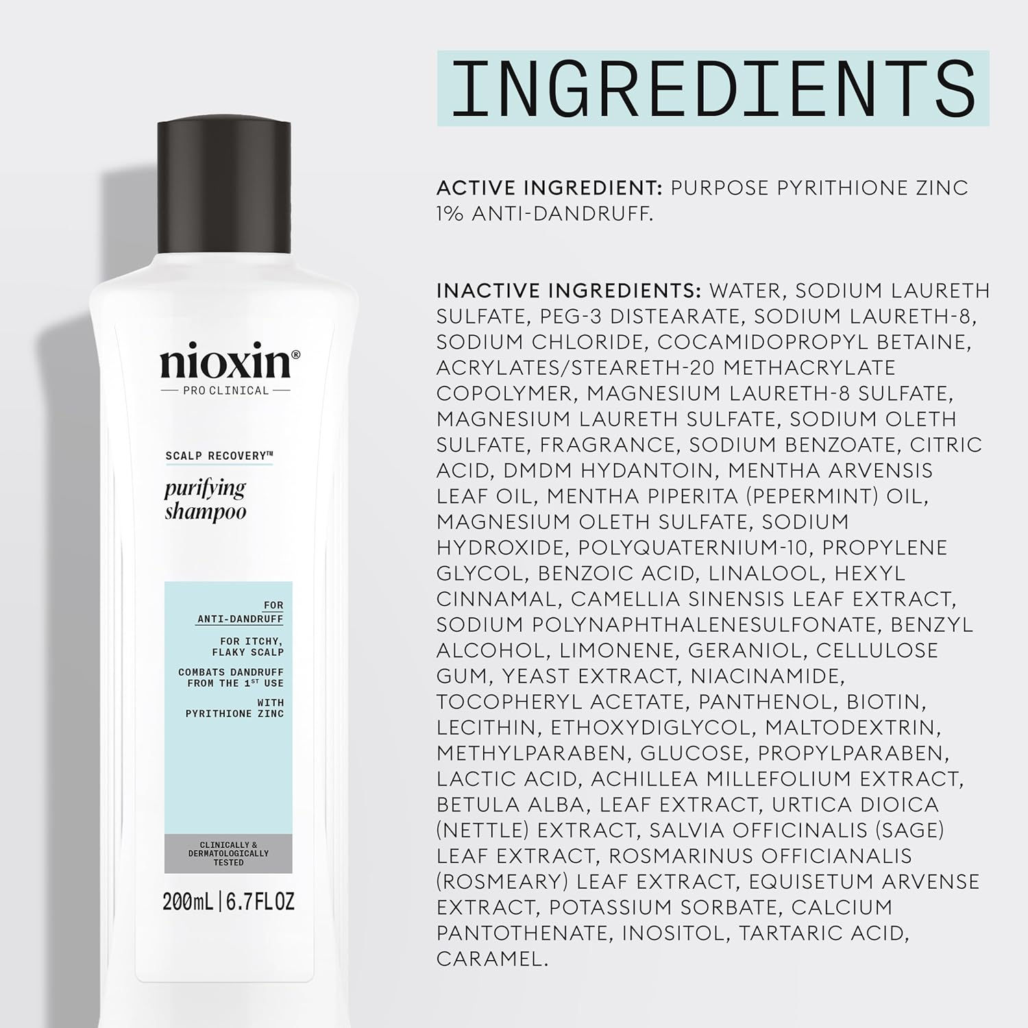 Nioxin Scalp Recovery Purifying Shampoo | For Itchy, Flaky Scalp | Anti-Dandruff | Formulated with Pyrithione Zinc - Image 7