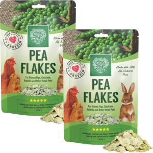 Small Pet Select – Pea Flakes, Treats for Rabbit Bunny, Guinea Pig, Chickens, Bunny, Hamster, and Other Small Pets, 2 lb (Two Pack, 1lb)
