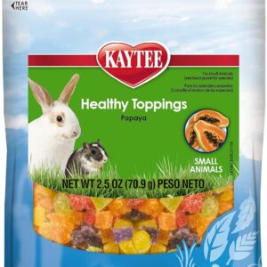 Kaytee Fiesta Healthy Toppings Papaya Treat For Small Animals, 2.5-Oz Bag