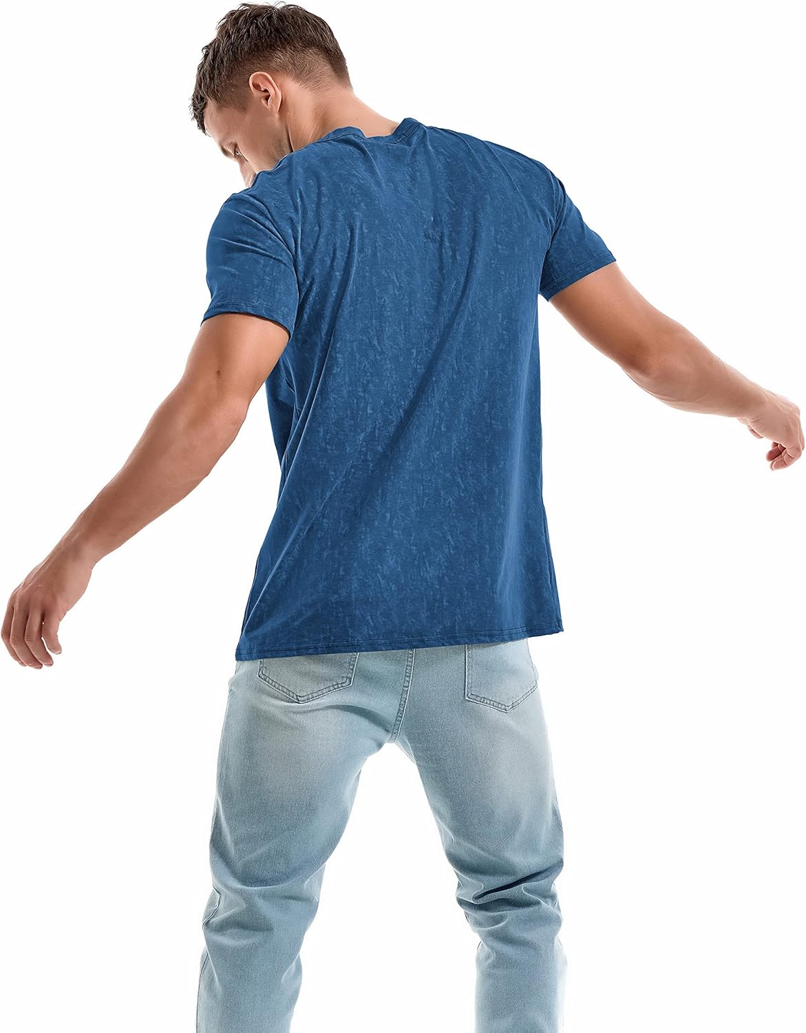 KLIEGOU Men's T-Shirts - Premium Cotton Crew Neck Tees S - 4XL - Image 5