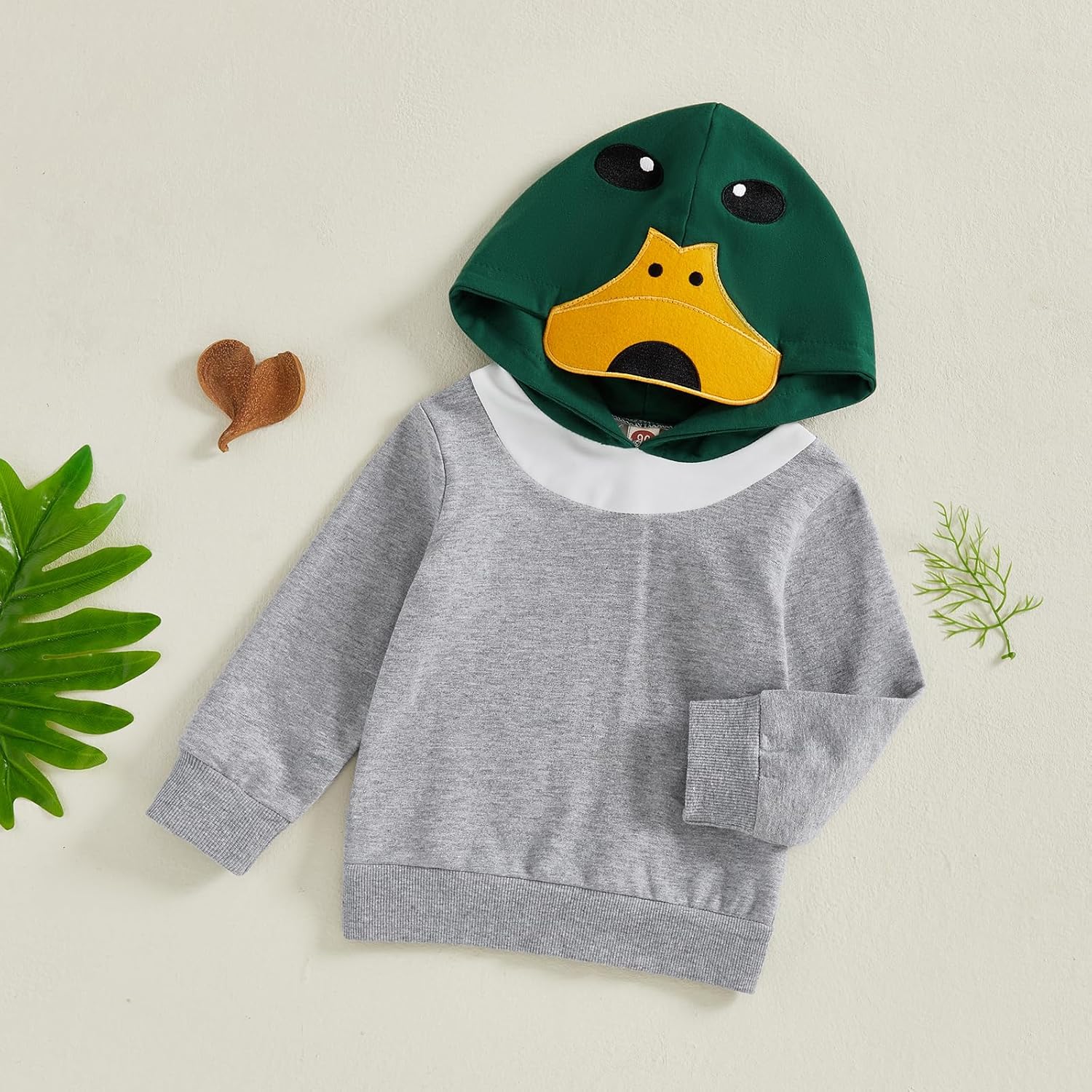 Twopumpkin Toddler Baby Boy Mallard Duck Hooded Sweatshirt Long Sleeve Hoddies Cute Sweater Outfit Fall Winter Clothes - Image 7