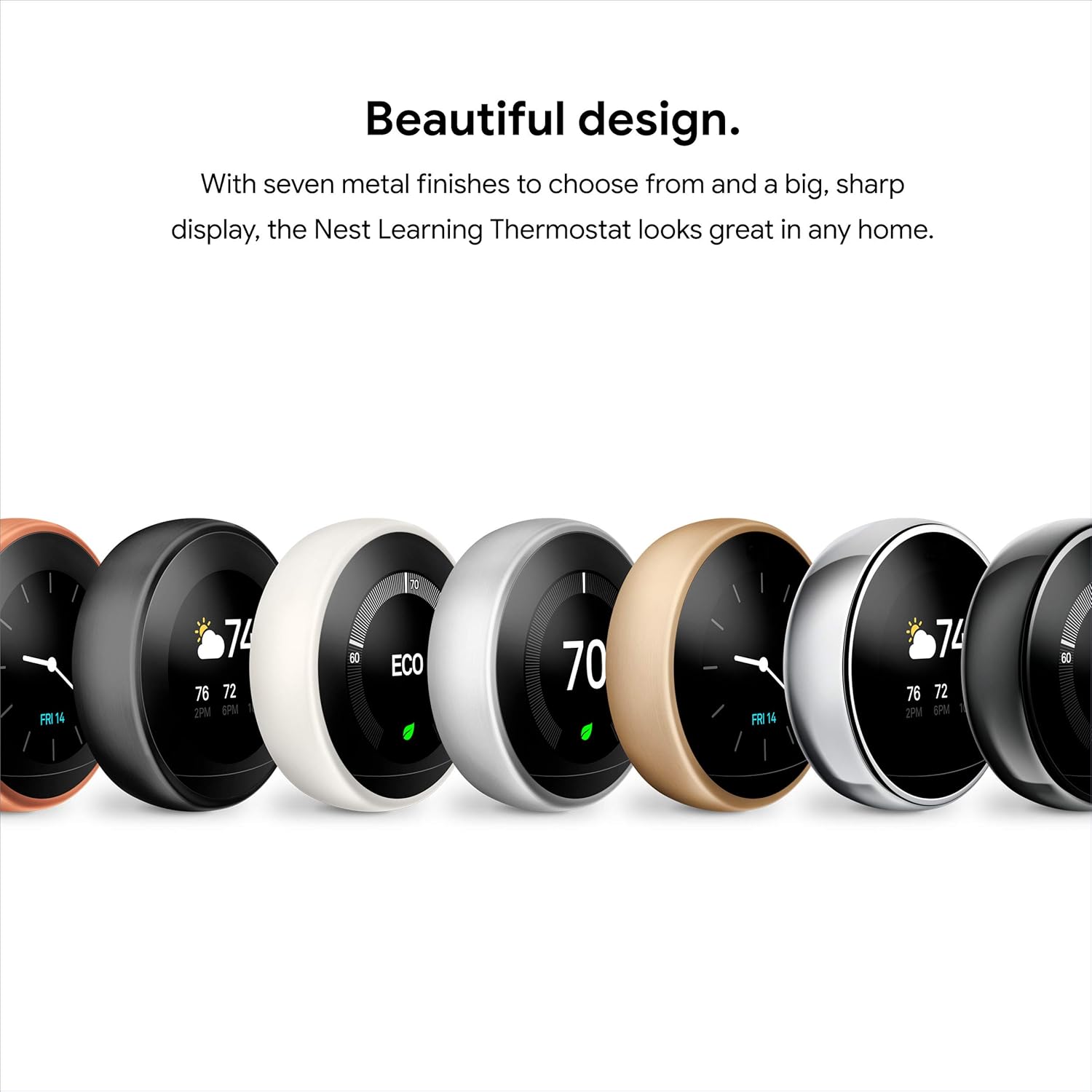 Nest Smart Learning Wi-Fi Programmable Thermostat, 3rd Gen, Mirror Black - Image 11