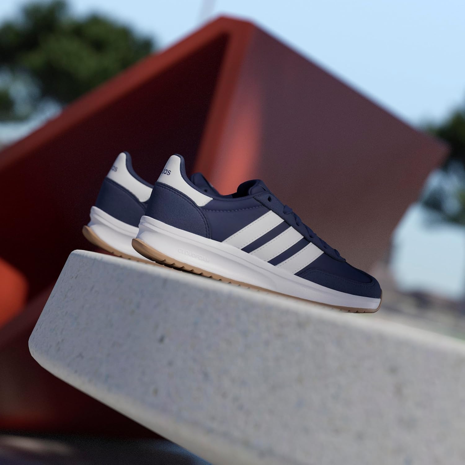 adidas Kids Girls Run 70S 2.0 Lace Up Sneakers Shoes Casual - White - Image 16