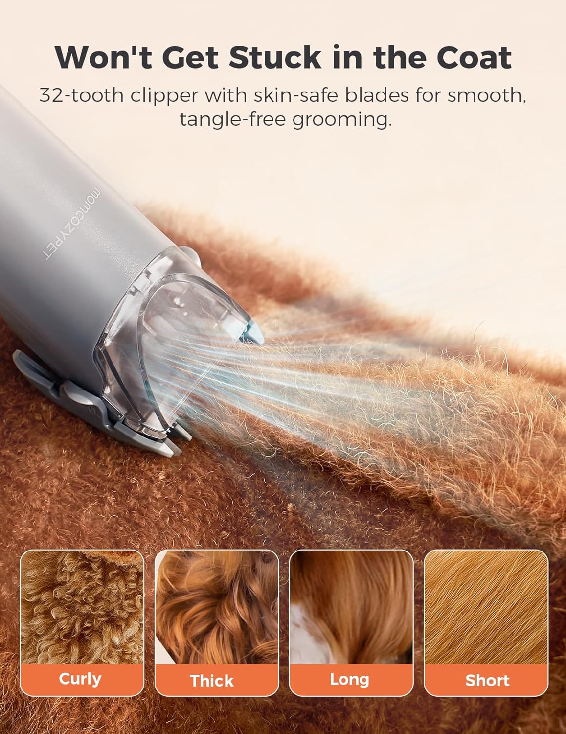 Dog Grooming Kit, FurEase Dog Grooming Vacuum with Dog Clippers for Grooming, 13000Pa Powerful Dog Vacuum for Shedding Grooming with 5 Pet Grooming Tools - Image 5