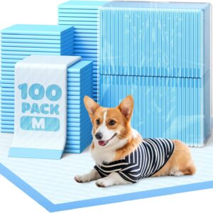 Powools Puppy Pads – Super Absorbent & Spill-Proof Pee Pads for Dogs with 6-Layer Material, Quick-Dry & Hassle-Free Potty Pads for Floors, Furniture, Vehicle, 22″ × 22″, 100 Packs
