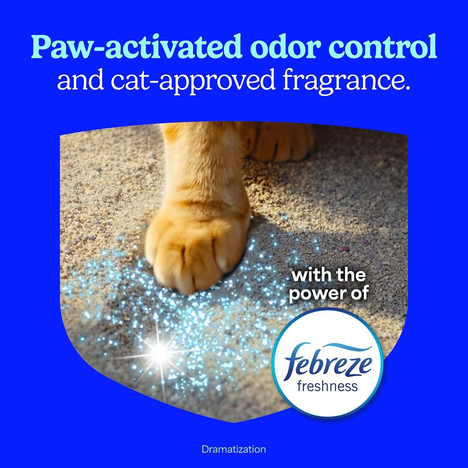 Fresh Step Advanced Heavy Duty Multi Cat Clumping Cat Litter with Febreze Freshness, Low Dust, Odor Control with Ammonia Block Tech, Compatible in Automatic Litter Boxes, 17.5 lb - Image 6