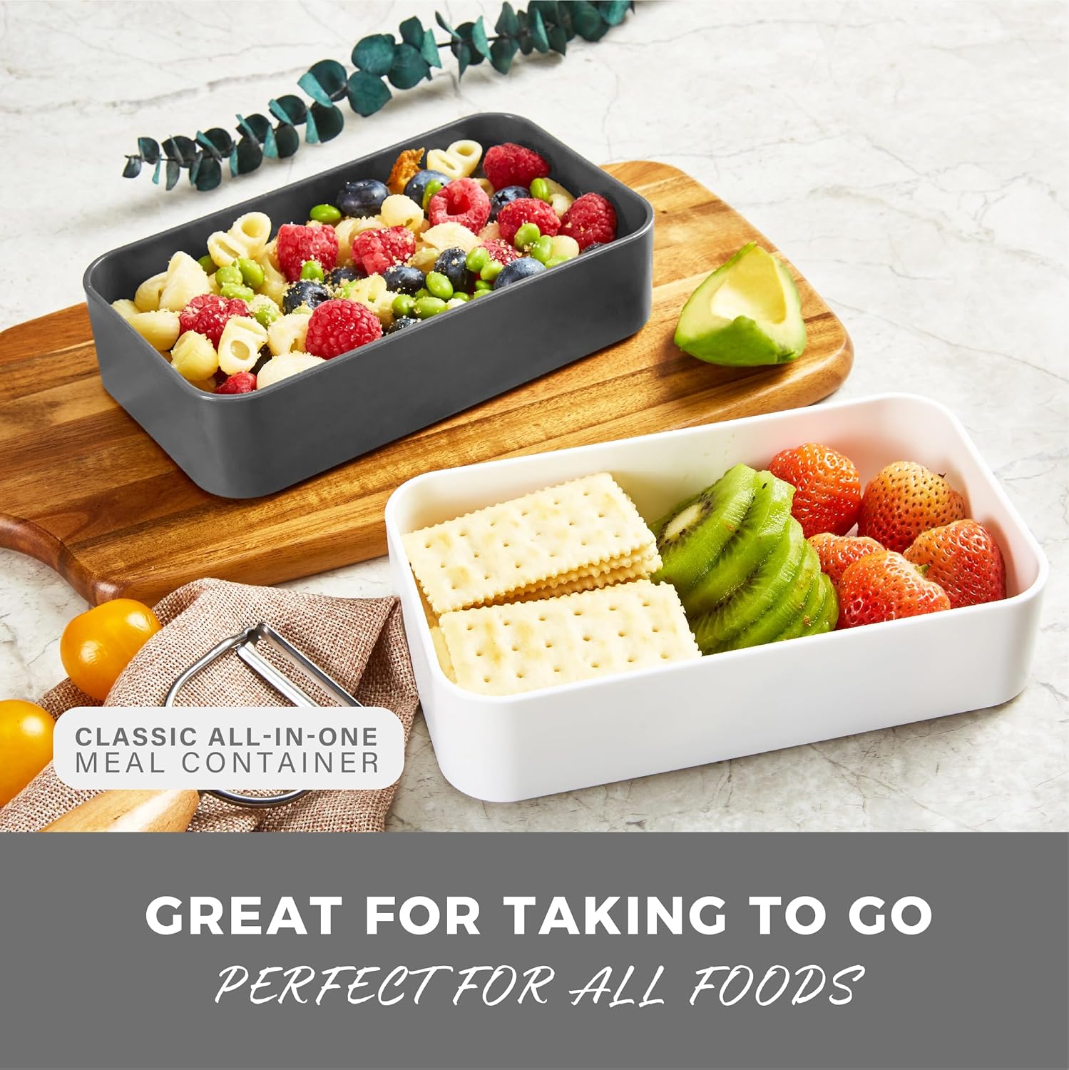 Responsible Products Leak Resistant Bento Box with Tableware for Adult - Teens, Insulated Lunch Box for Women - Men - Girls - Boys, BPA Free, Dishwasher Safe, Microwave Safe, Freezer Safe, 46 oz - Image 6