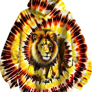 Kids Tie Dye Hoodie Sweatshirt Hooded Kangaroo Pocket Pullover Hoodies for Boys Girls