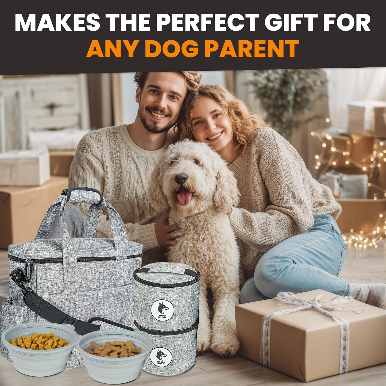 Dog Travel Bag for Supplies - Airline-Approved Backpack for Dogs - Pet Supply Organizer with Foldable Bowls & Food Containers - Pet Travel Bag - Dog Bags for Travelling with Accessories - Image 7