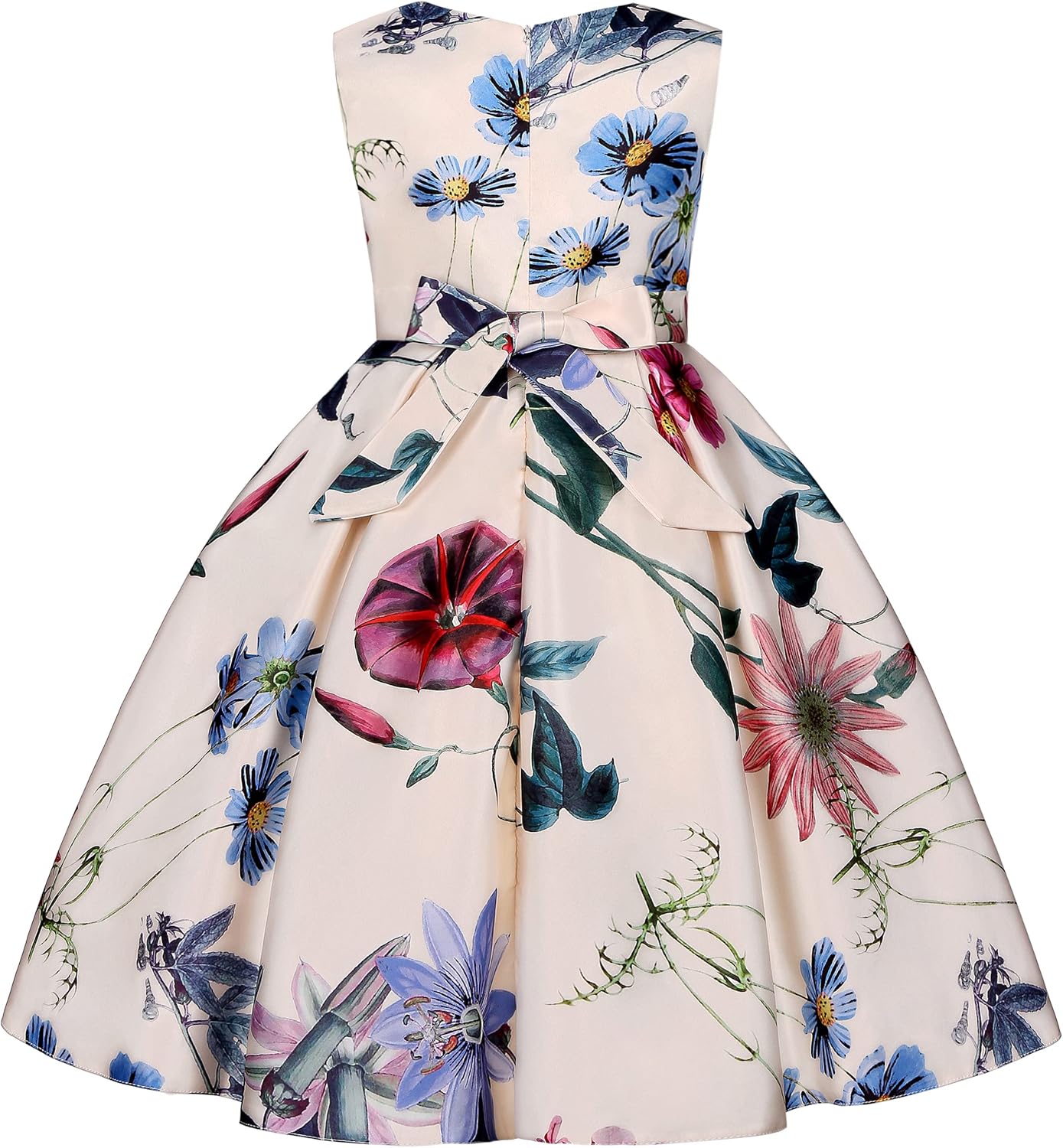 Princess Bow Design Girls Dress Girls Party Suitable for Aged 2-14 - Image 3