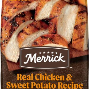 Merrick Premium Grain Free Dry Adult Dog Food, Wholesome And Natural Kibble With Real Chicken And Sweet Potato – 22.0 lb. Bag