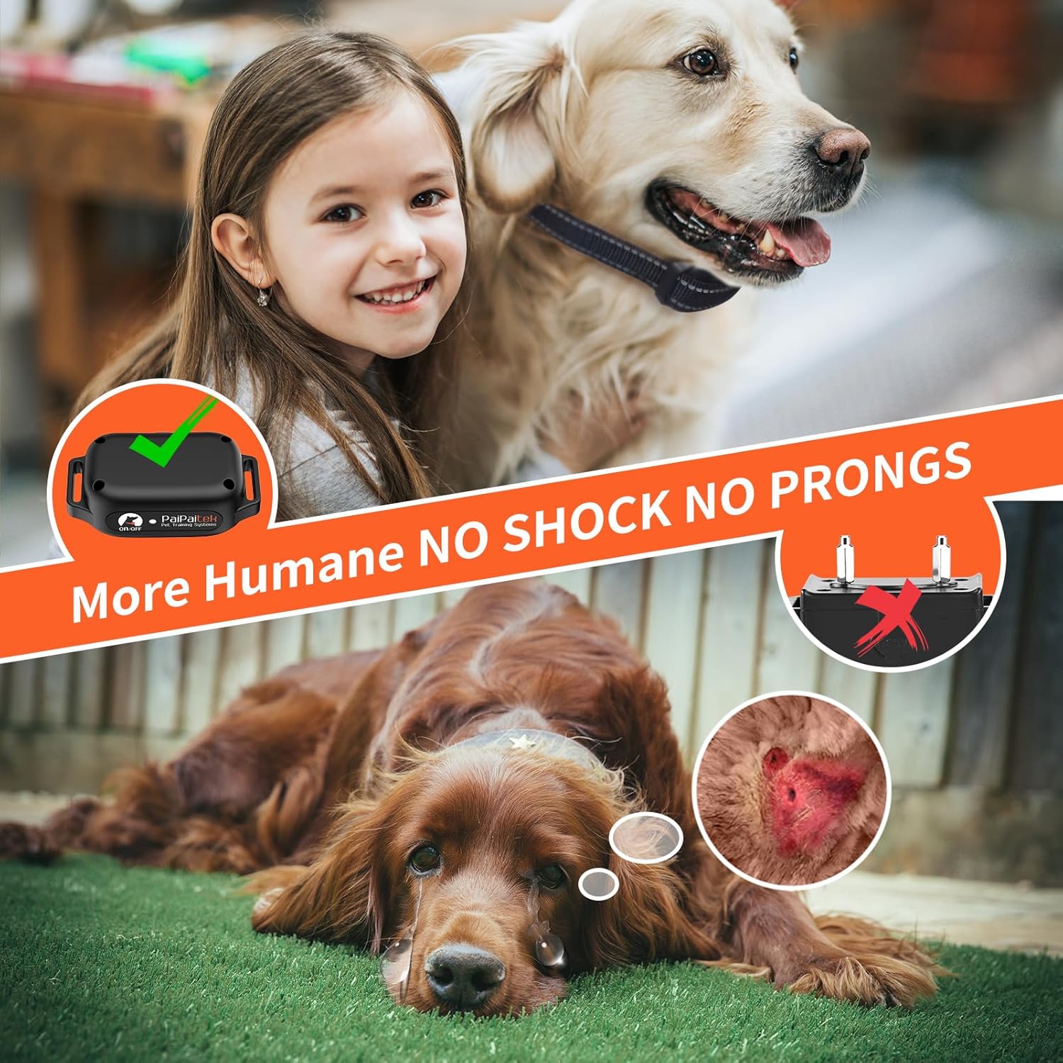 No Shock Dog Training Collar with Remote 3300ft Range, Strong Vibrating Dog Collar Beep and Vibrate Only, Waterproof & Rechargeable Vibration Collar for Small Medium Large Dogs - No Prongs - Image 2