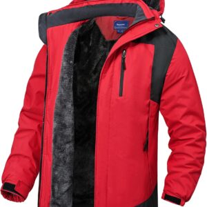 Rapoo Men’s Winter Ski Snow Jacket Mountain Waterproof Windproof Rain Jacket
