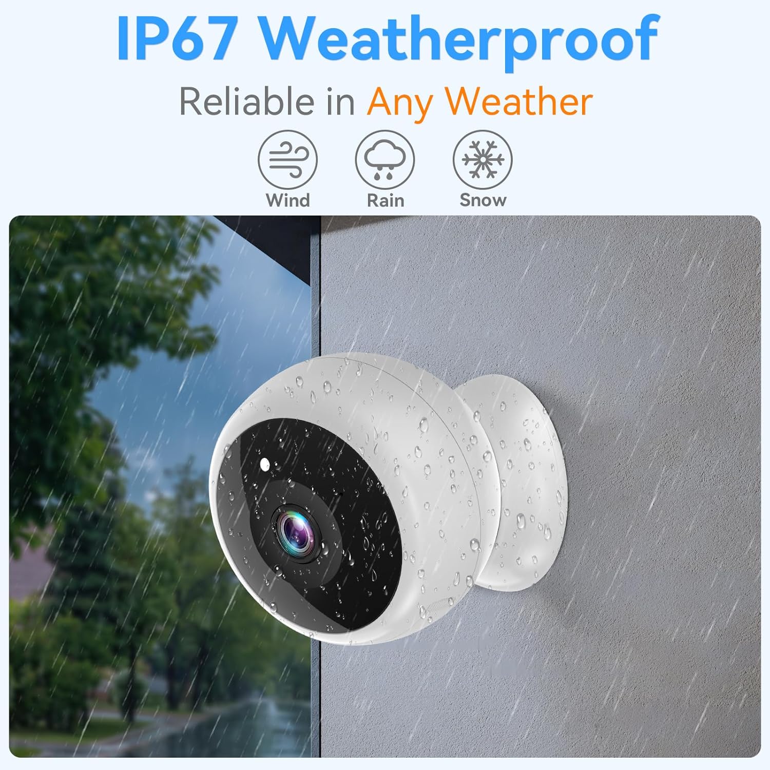 Thybro Magnetic Security Camera Wireless - 4Pack AI Motion Detection, 2K HD Video, Battery Powered, Ease of Setup, 2-Way Audio,IR Color Night Vision, Waterproof, Outdoor & Indoor Surveillance - Image 8