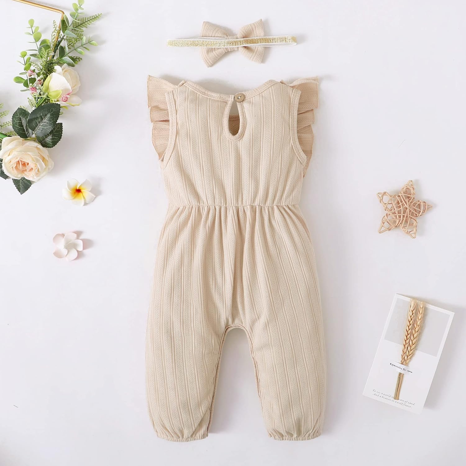 Mioglrie Newborn Baby Girl Clothes One Piece Jumpsuits Clothes Short Sleeve Rompers Summer Clothes for Baby - Image 3