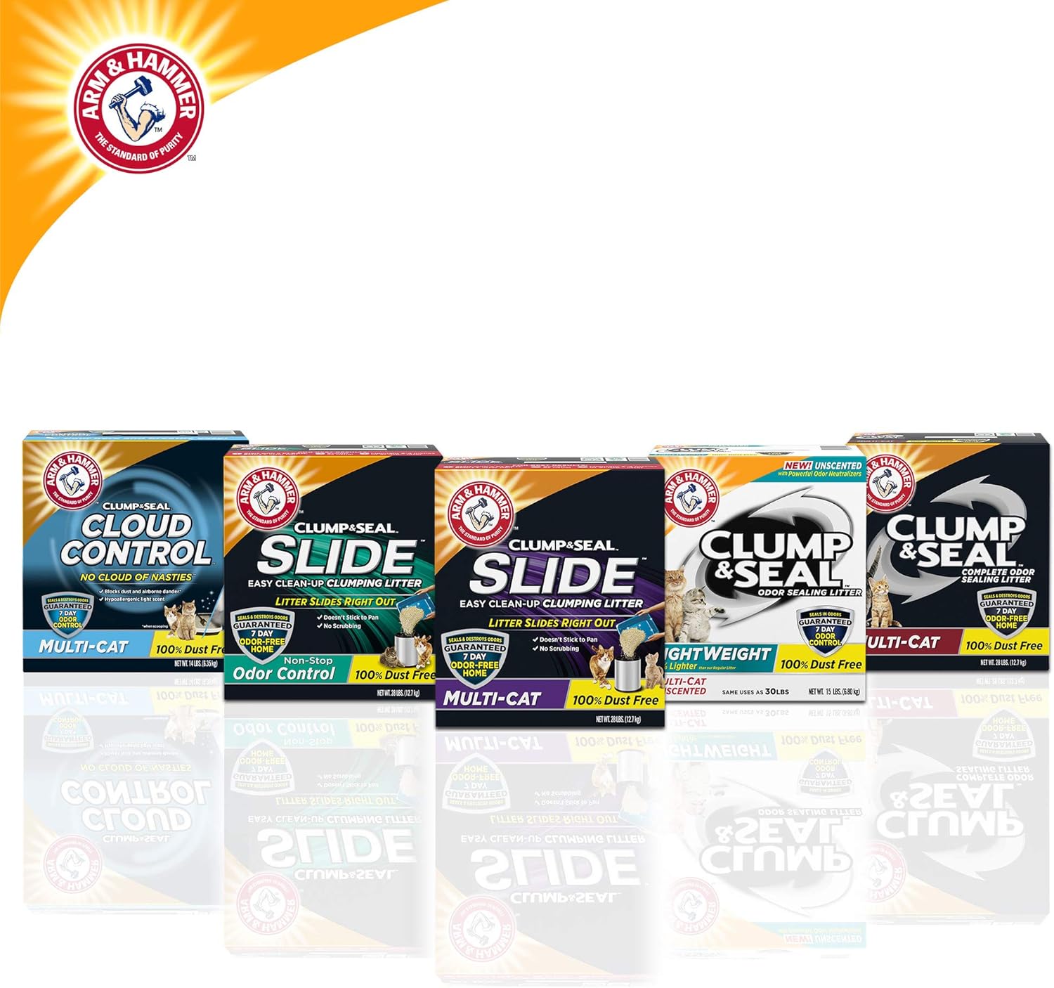 ARM & HAMMER Clump & Seal Cat Litter, Fresh Scent 14lb - Image 10