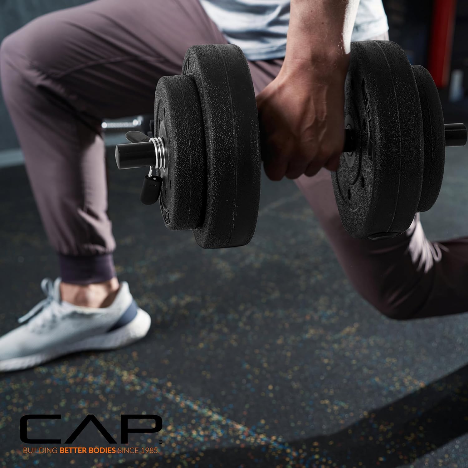 CAP Barbell 40-Pound Adjustable Cement Dumbbell Set – Versatile Weights for Home Gym Excellence - Image 6