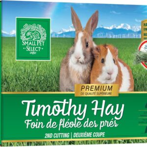 Small Pet Select 2nd Cutting Perfect Blend Timothy Hay Pet Food for Rabbits, Guinea Pigs, Chinchillas and Other Small Animals, Premium Natural Hay Grown in The US, 12 LB