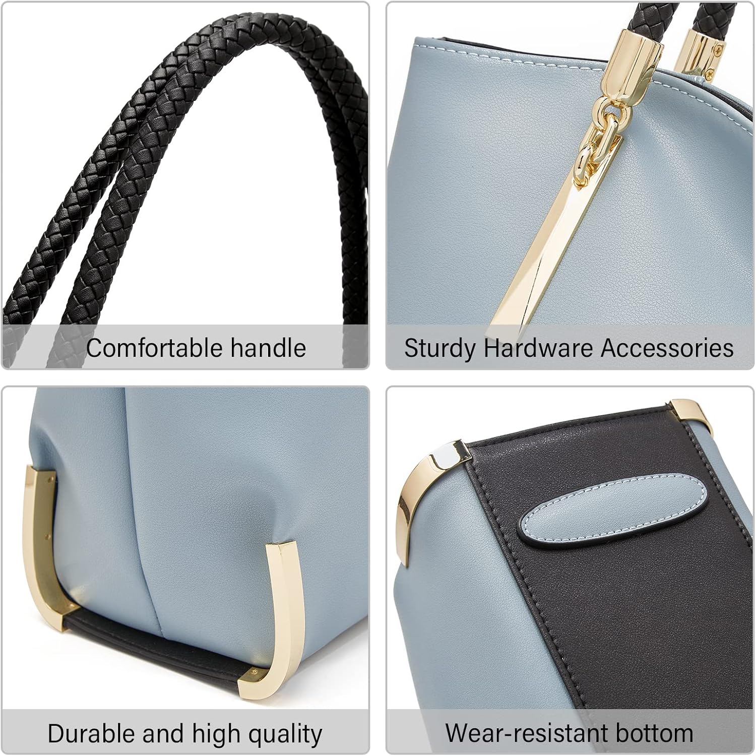 FOXLOVER Large Capacity Tote Handbags for Women, Women's Top-handle Bags Fashion Shoulder Bags Purses Minimalist design - Image 7