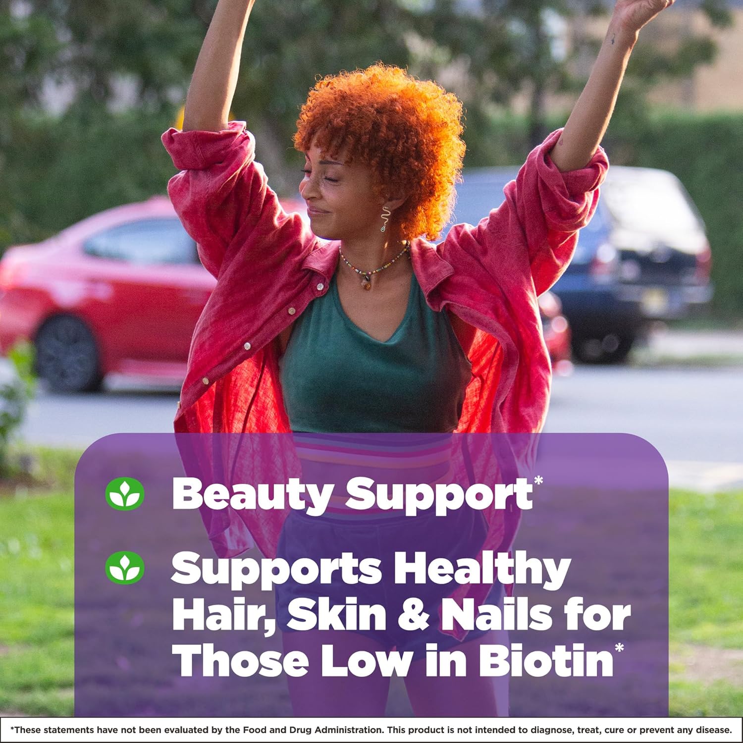 Natrol Biotin 10000mcg, 4X Faster Dissolve Supplement for Healthy Hair, Skin and Nails for Those Low in Biotin, Plus Energy Metabolism Support, 60 Tablets, Up to a 60 Day Supply - Image 4