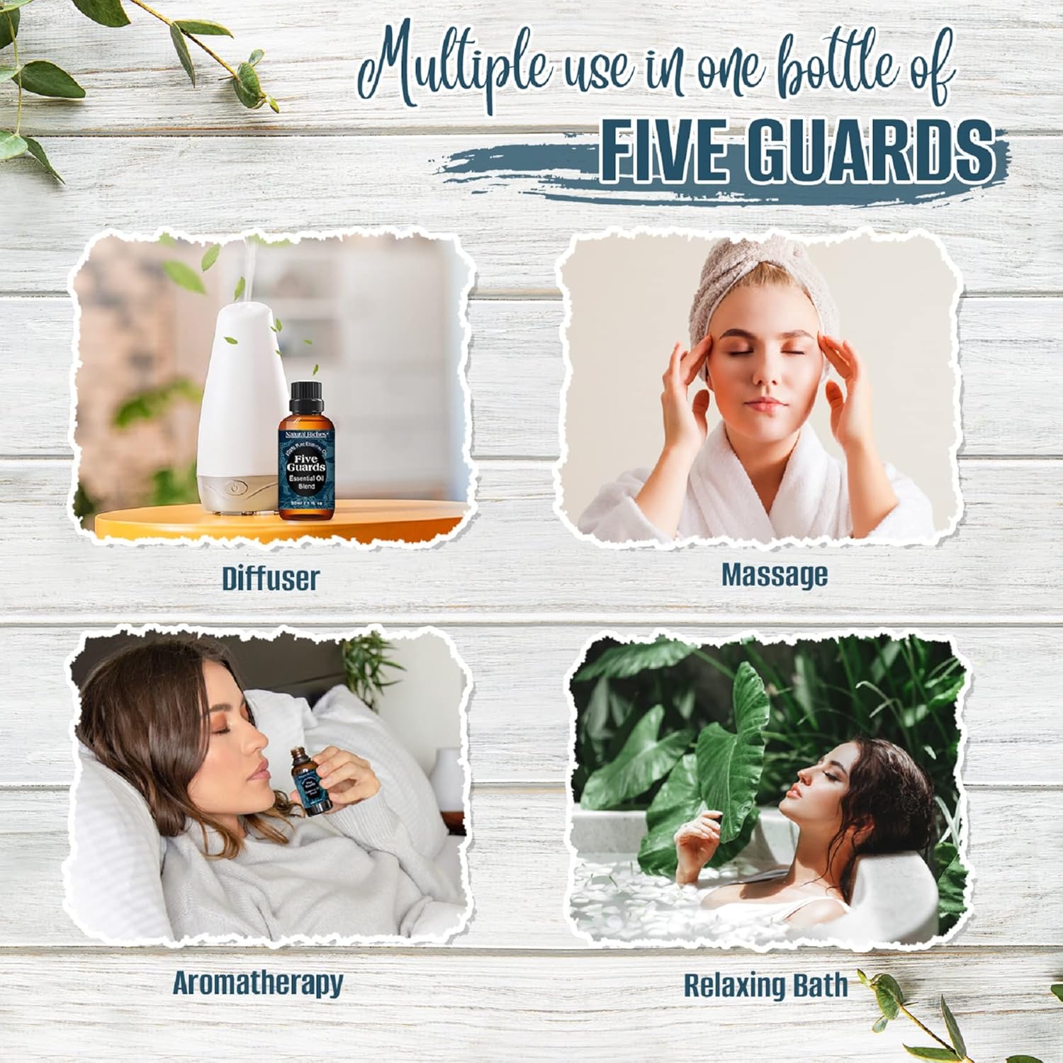 Natural Riches Five Guards Essential Oil Blend for Health Shield Aromatherapy with Clove Cinnamon Lemon Rosemary Eucalyptus Oil - 30ml - Image 7