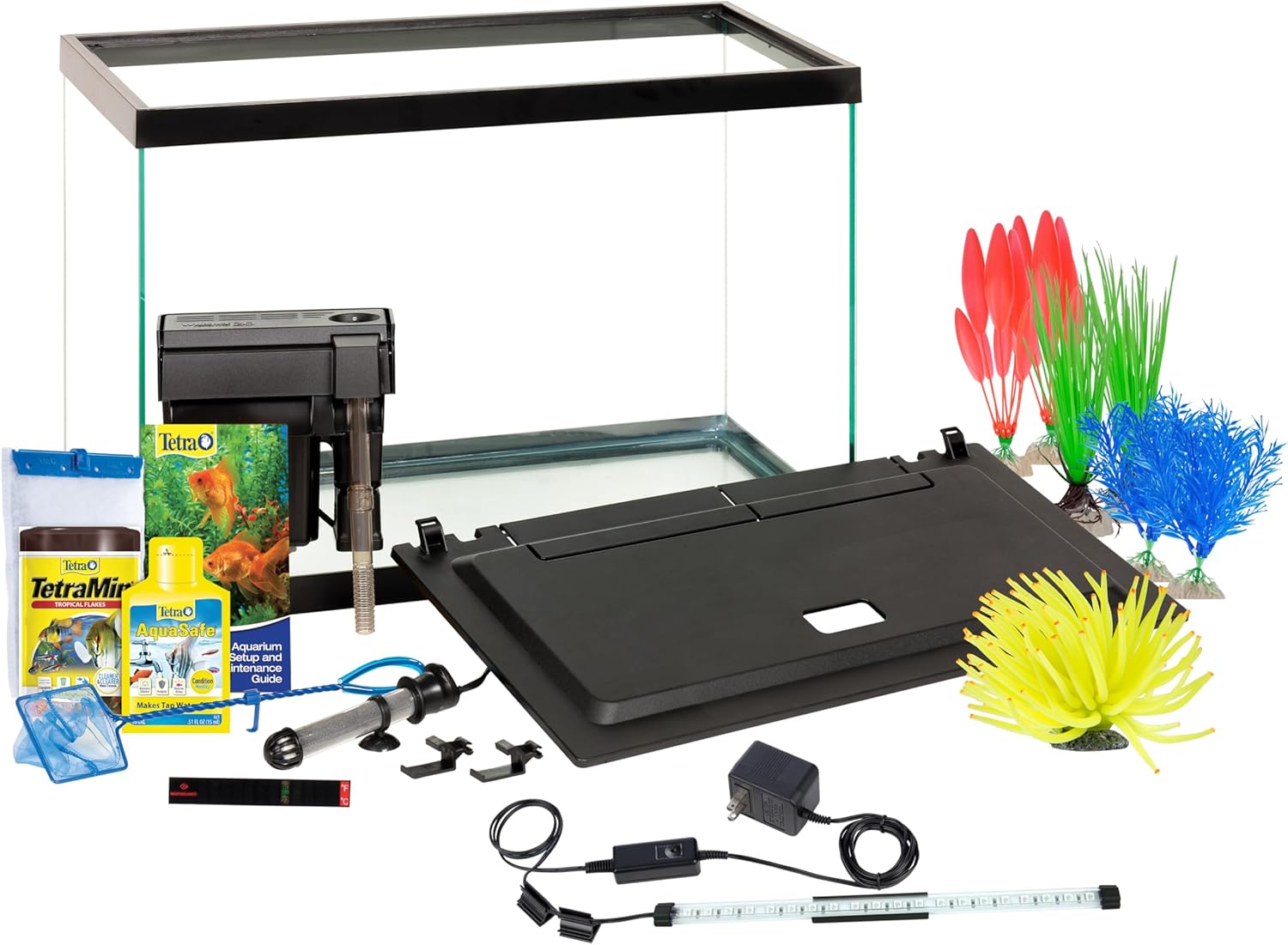 Tetra ColorFusion Aquarium 20 Gallon Fish Tank Kit, Includes LED Lighting and Decor - Image 2