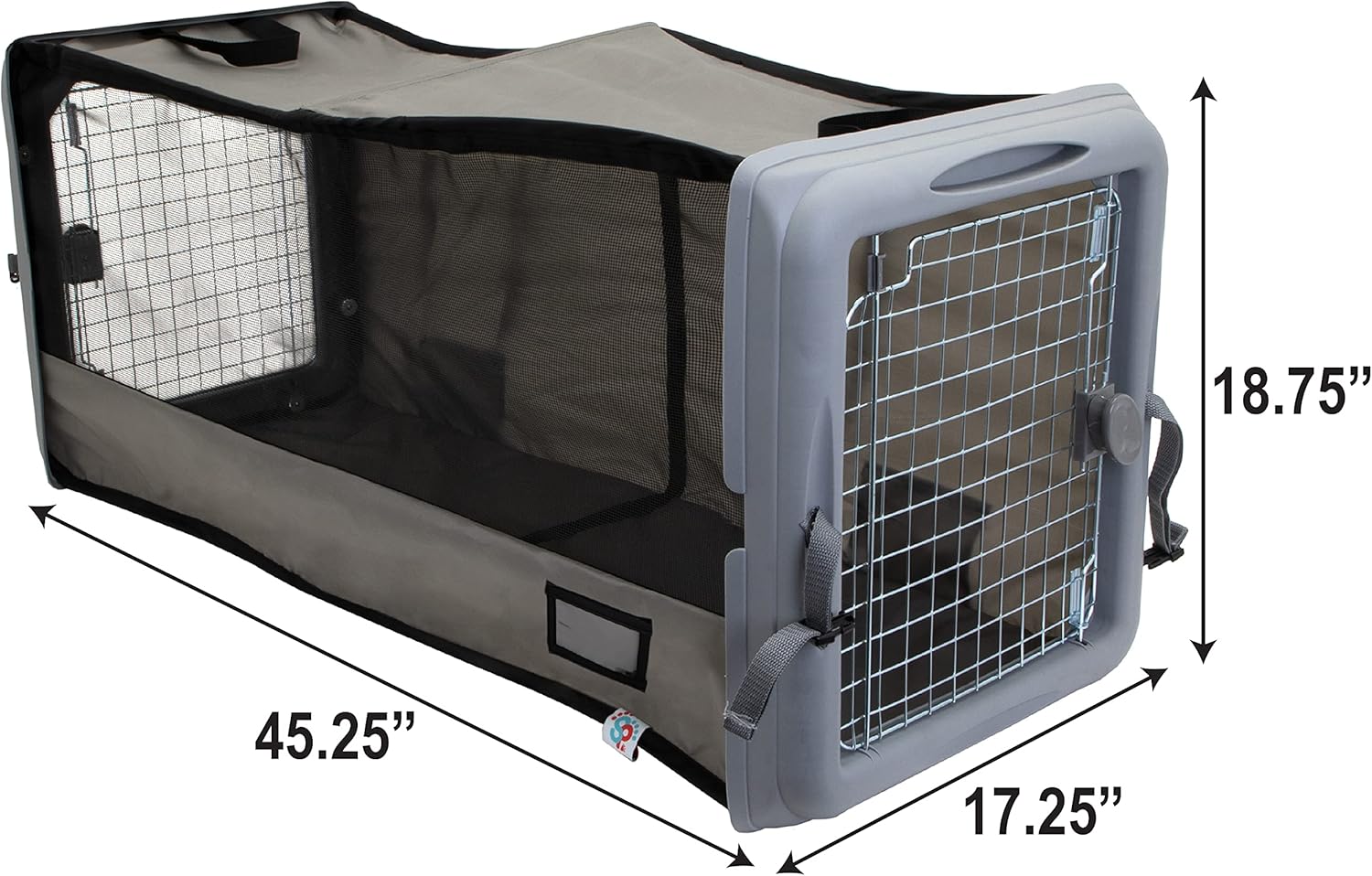SPORT PET Large Pop Open Kennel, Portable Cat Cage Kennel, Waterproof Pet bed, Travel Litter Collection - Image 6