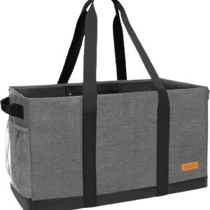 WONDAY Extra Large Utility Tote Bag – Standing Reusable Grocery Bag with Handle