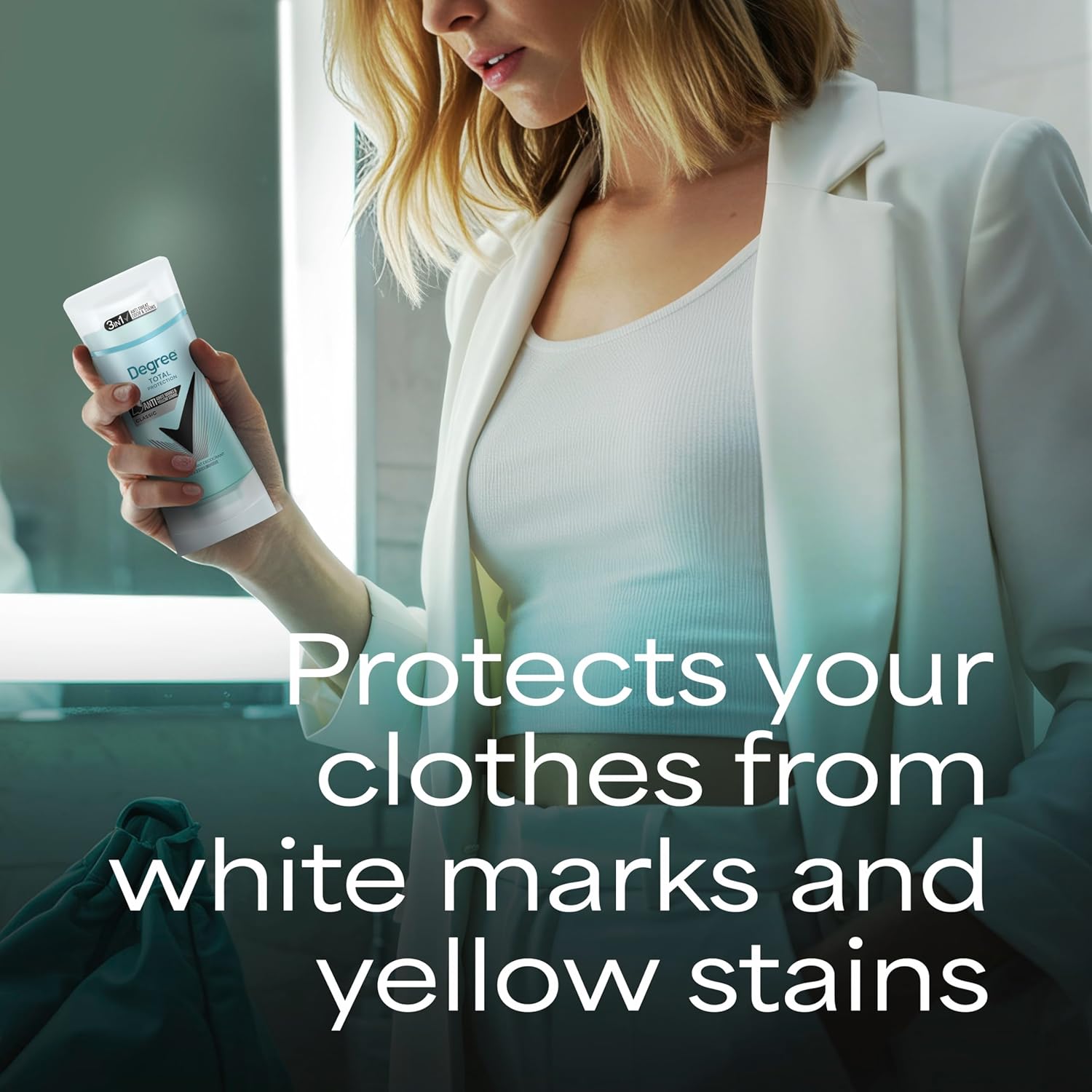 Degree UltraClear Antiperspirant Deodorant Black+White Anti White Marks and Yellow Stains Deodorant for Women 2.6 oz - Image 4