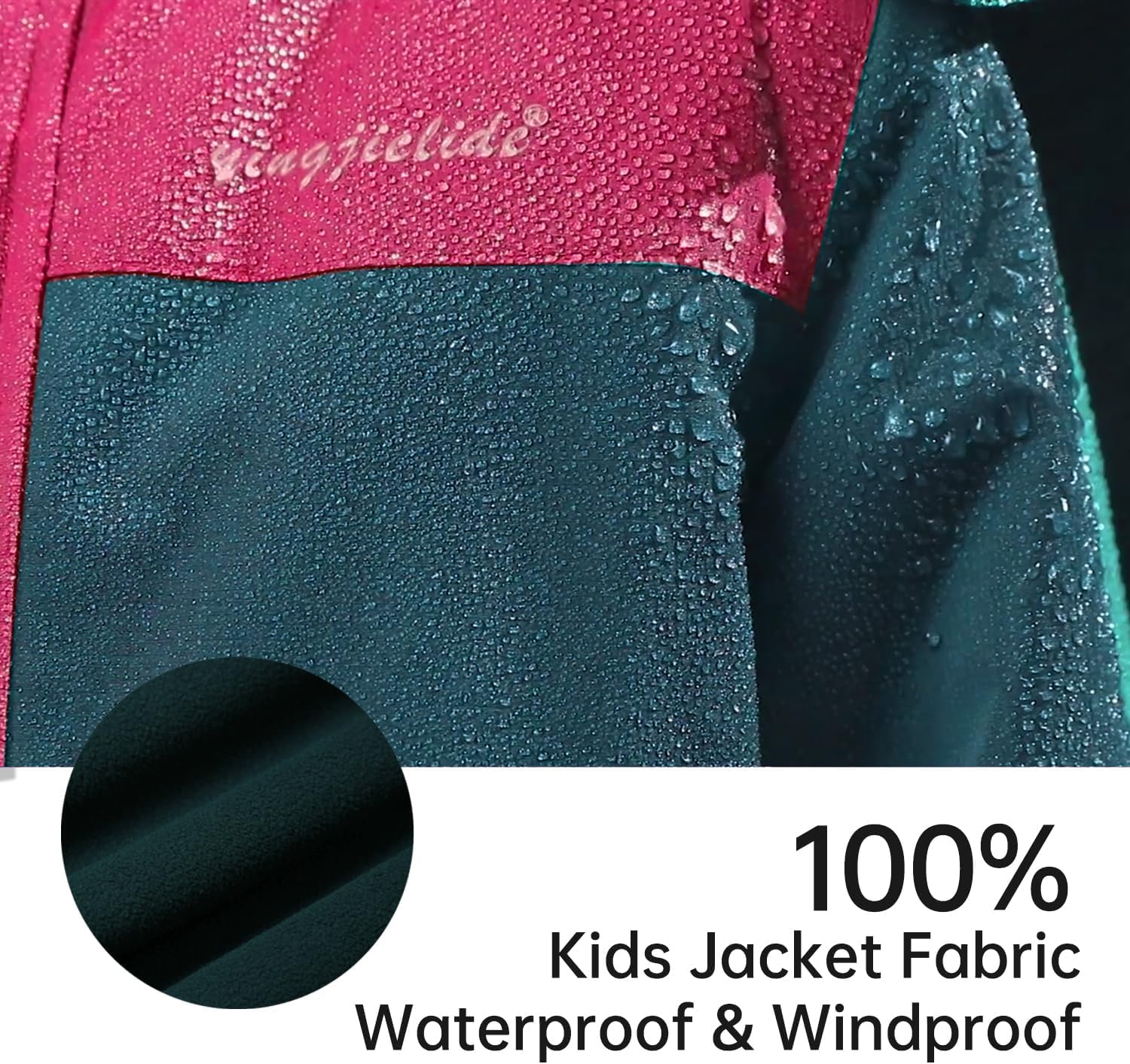 Girls Waterproof Winter Snow Coat, Kids Ski Snow Jacket for Girls, Warm Fleece Lined Winter Jacket with Hood - Image 5