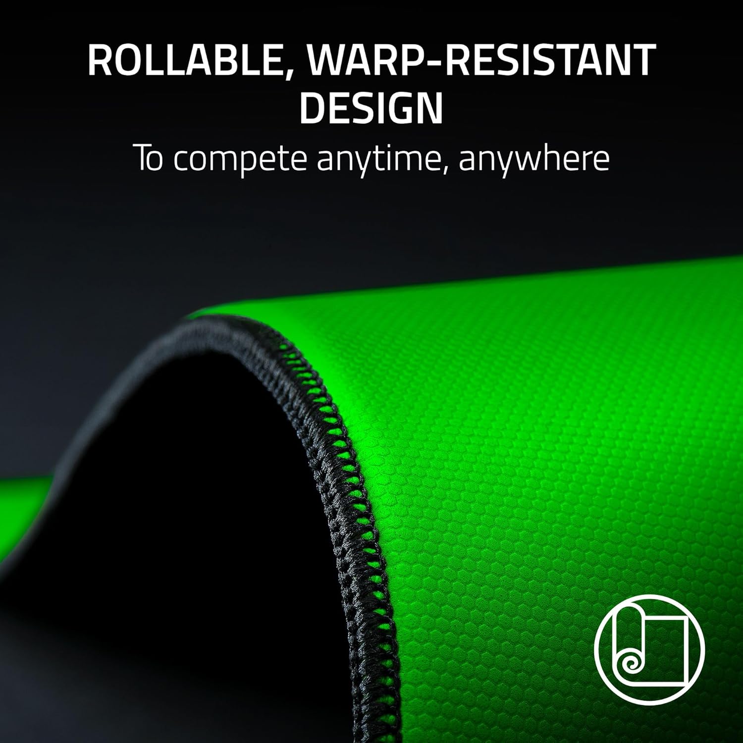 Razer Gigantus V2 Pro Soft Esports Gaming Mouse Pad (Speed) – Low Friction Cloth Surface, Tracking Accuracy, GlideCore Foam, Anti Slip Base, Low-Profile Stiched Edges – Large - Image 6