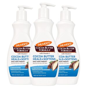 Palmer’s Cocoa Butter Formula Daily Skin Therapy Cocoa Butter Body Lotion for Dry Skin, Hand & Body Conditioner, Pump Bottle,13.5 Oz (Pack of 3)