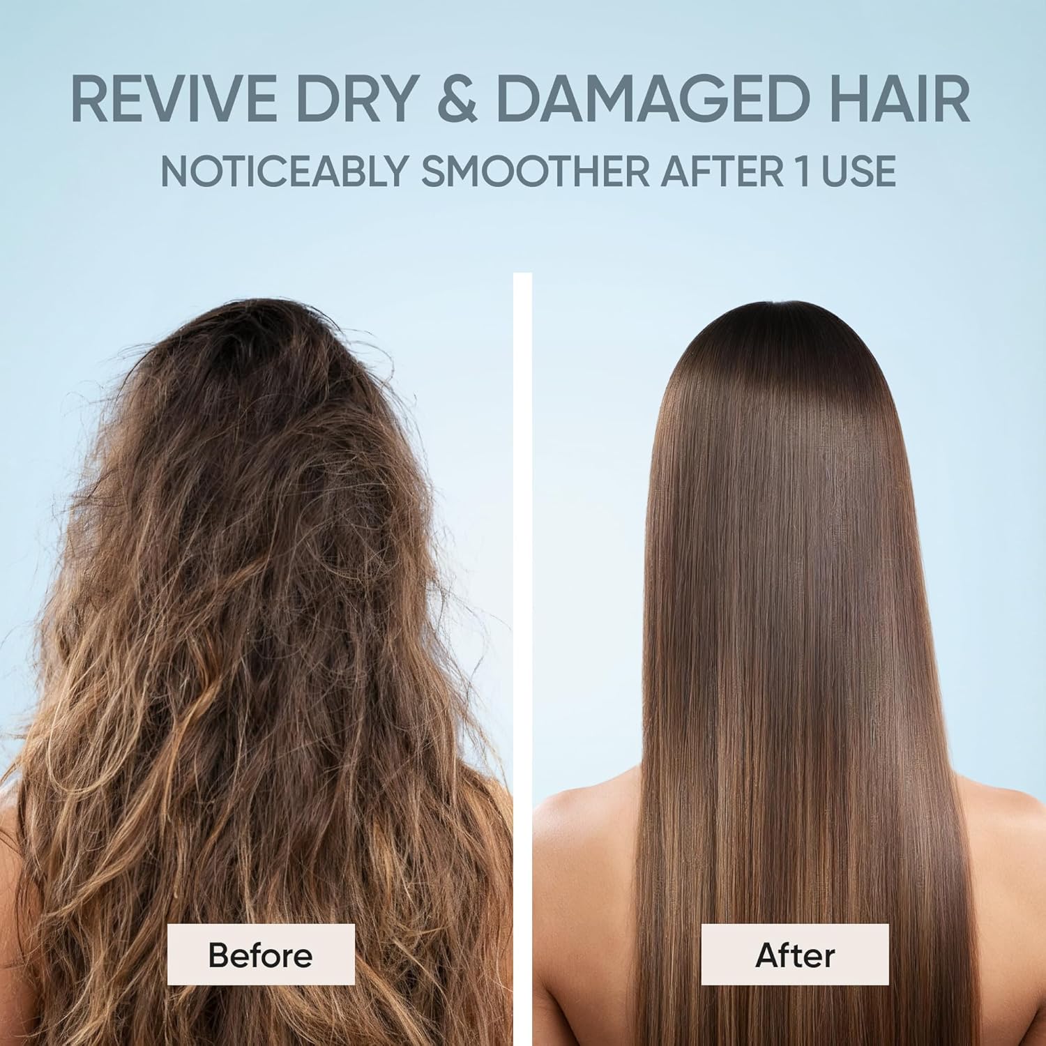 SUNATORIA Keratin Hair Mask - Deep Repair for Dry, Damaged Hair - Hydrolyzed Keratin, Hyaluronic Acid, Argan Oil and Collagen - Sulfate-Free, Paraben-Free| 8.5 fl oz - Image 3