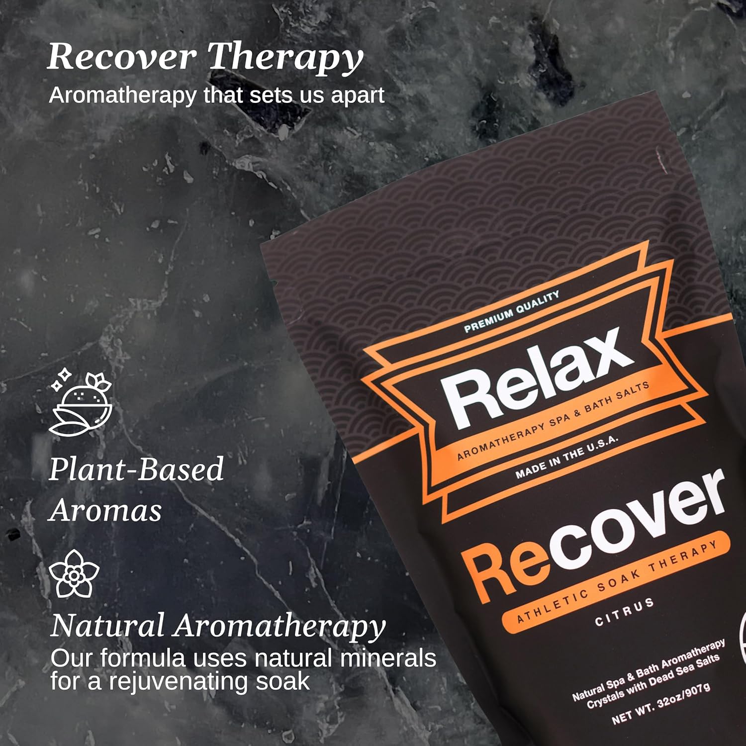 Relax Spa & Bath, Epsom & Dead Sea Salts, Aromatherapy Bath Salts for Hot Tub, Bath, or Spa, Infused with Magnesium, Recover Athletic Soak Therapy - Image 4