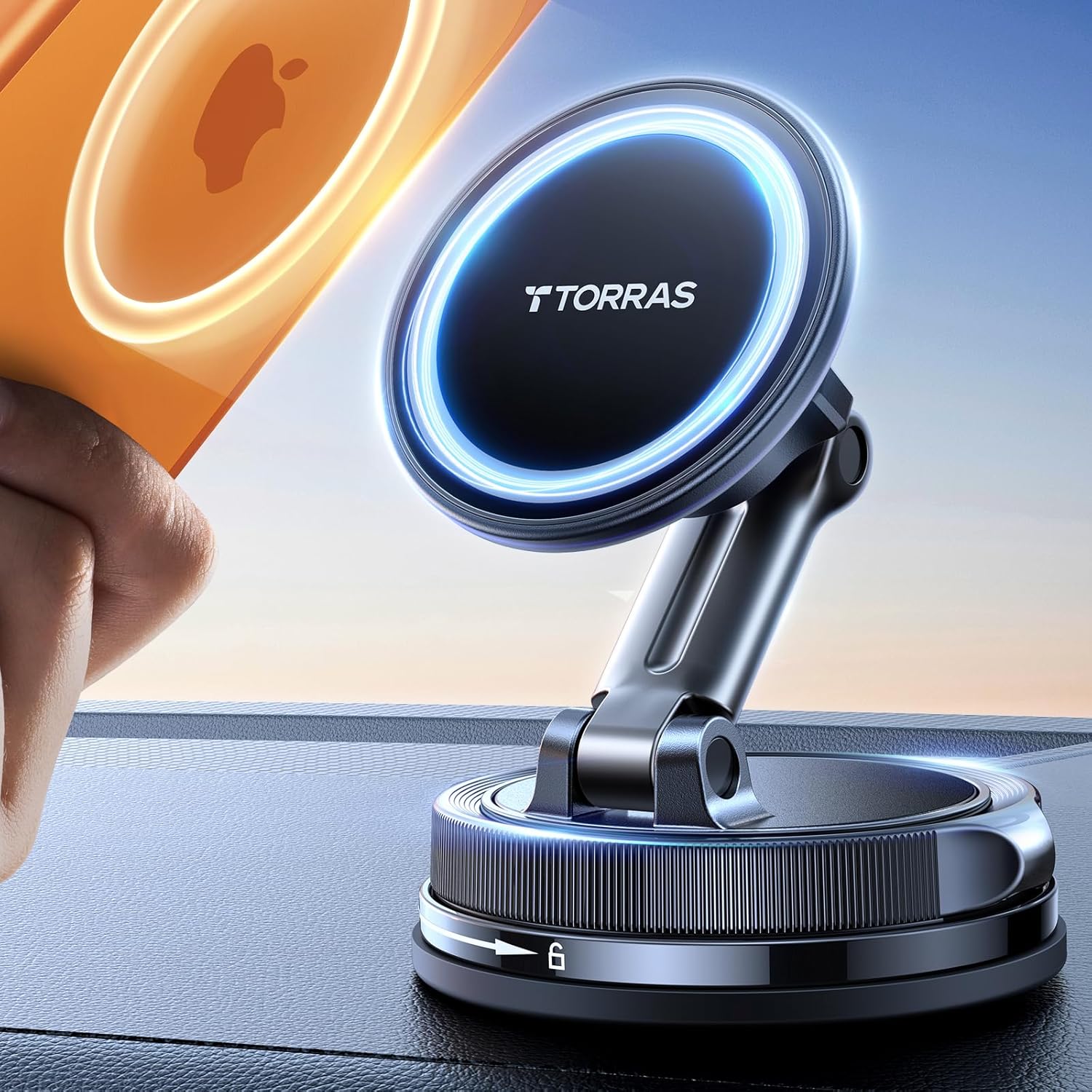 TORRAS 2026 Vacuum for Magsafe Car Mount【98+LBS Strongest Suction & Ultra Magnet】 Magnetic Phone Holders for Your Car, 360° Adjustable Car Phone Holder Mount for iPhone 17 Pro Max 16 15 14 13 12 - Image 8