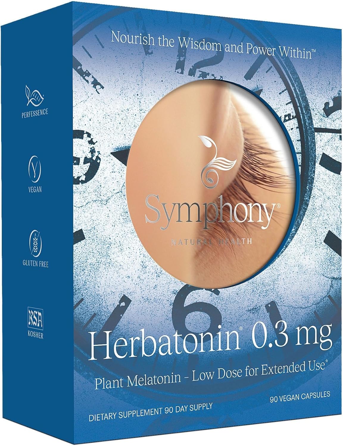 Herbatonin® 0.3 mg – The First Plant-Based, Natural Melatonin Supplement (Phyto-Melatonin) - Low Dose Sleep Aid, Supports Circadian Rhythm & Cellular Health – 180 Capsules (180 Day Supply) - Image 6