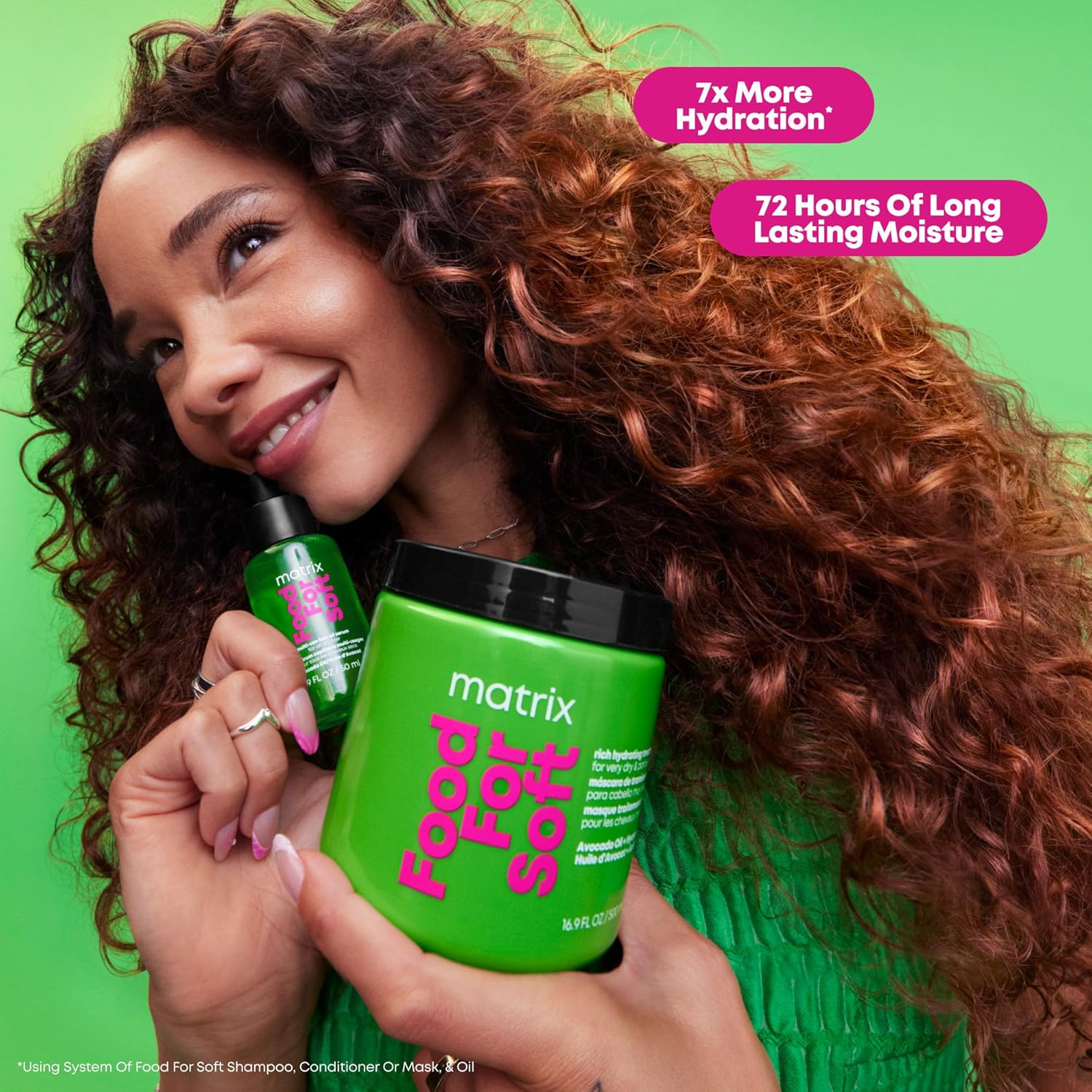 MATRIX Food For Soft Rich Hydrating Mask - For Dry & Brittle Hair, Adds Shine & Softness, With Avocado Oil & Hyaluronic Acid, Replenishes Moisture - Image 2