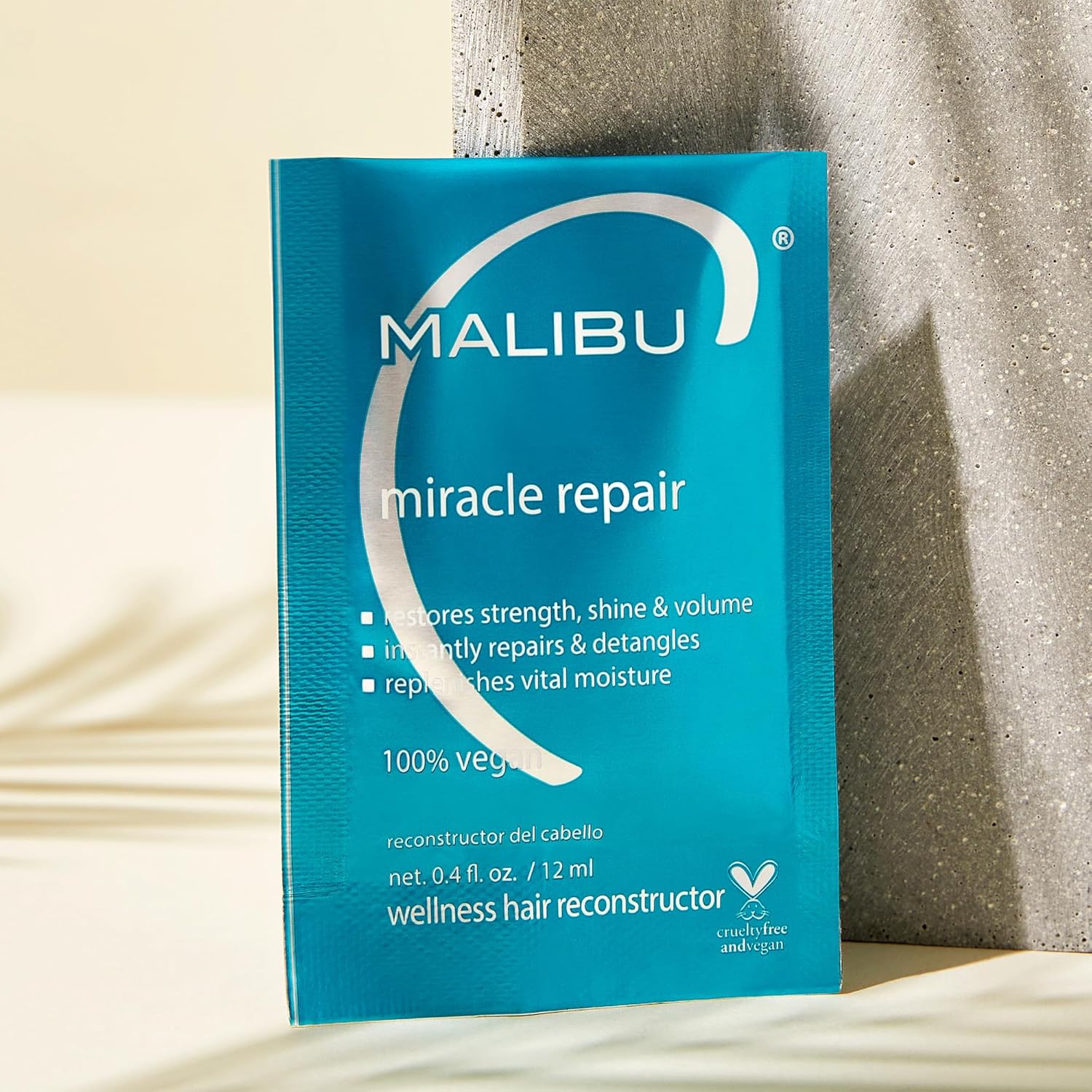 Malibu C Miracle Repair Hair Reconstructor - Nourishing Treatment for Weak, Damaged Strands - Flax Protein & Vitamin B5 for Moisture - Image 3