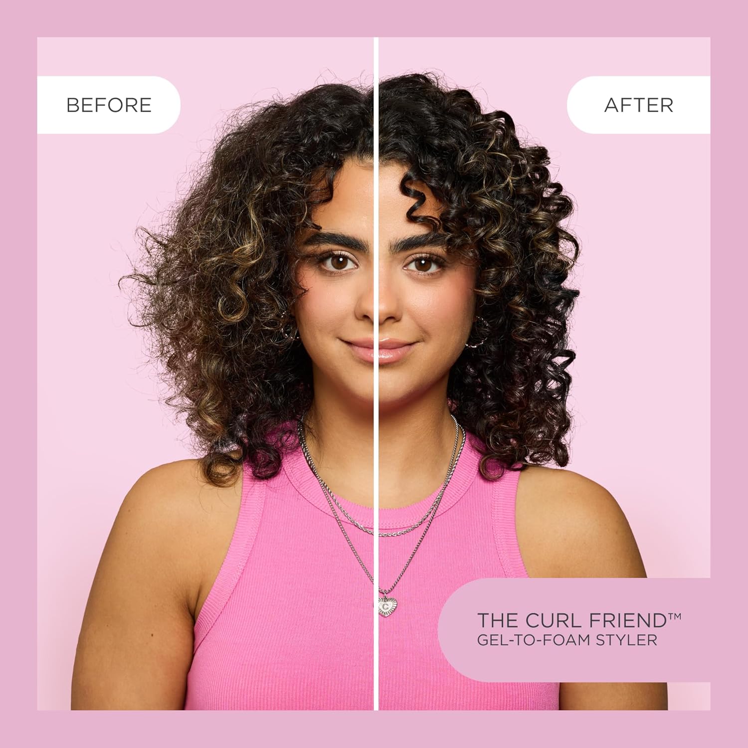Cake Beauty Gel-to-Foam Curl Styler, The Curl Friend – High Hold & Definition - Frizz Protection- Infused with Coconut Oil & Shea Butter - For Curly Hair- 6.8 fl oz./ 200 mL - Image 3