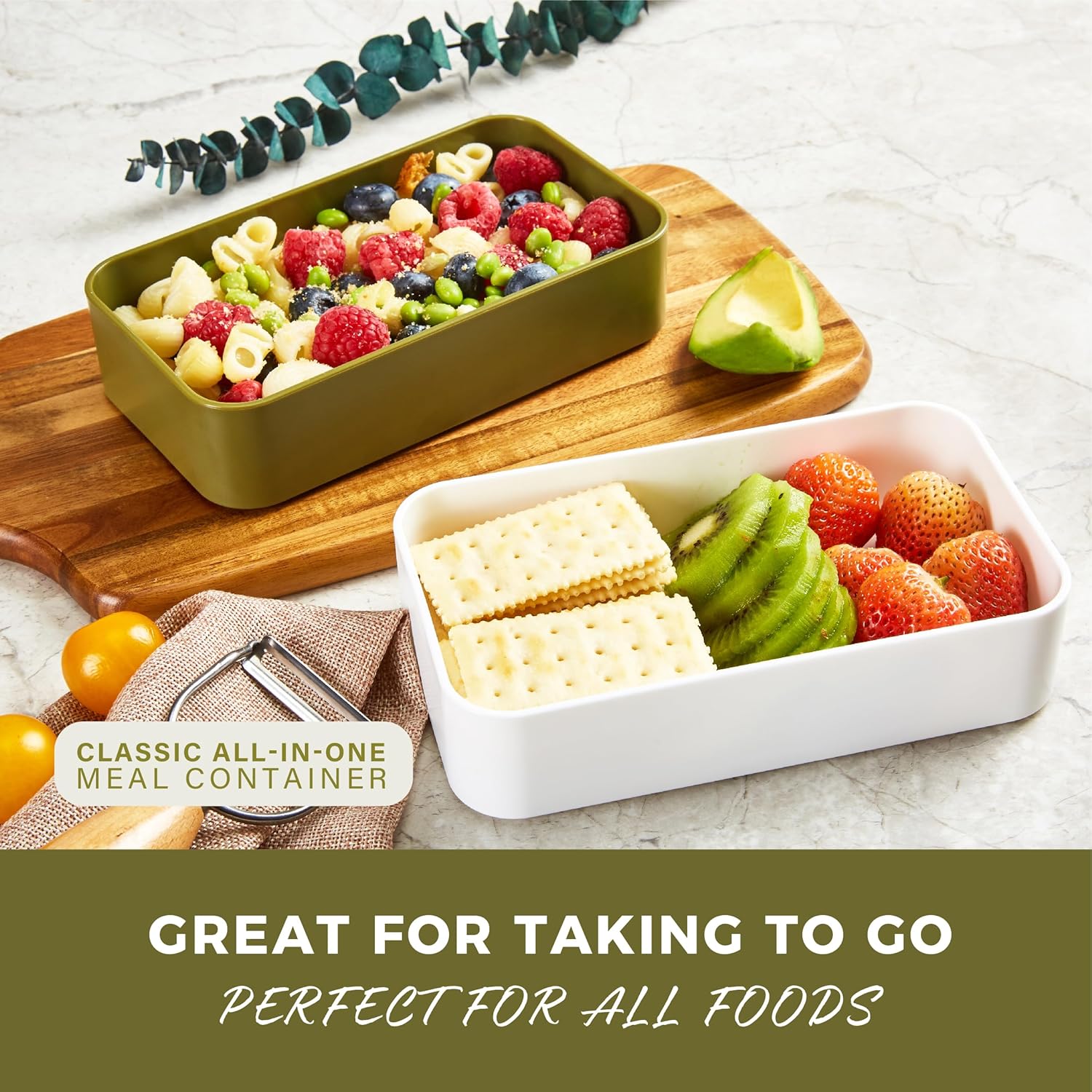 Responsible Products Leak Resistant Bento Box with Tableware for Adult - Teens, Insulated Lunch Box for Women - Men - Girls - Boys, BPA Free, Dishwasher Safe, Microwave Safe, Freezer Safe, 46 oz - Image 6