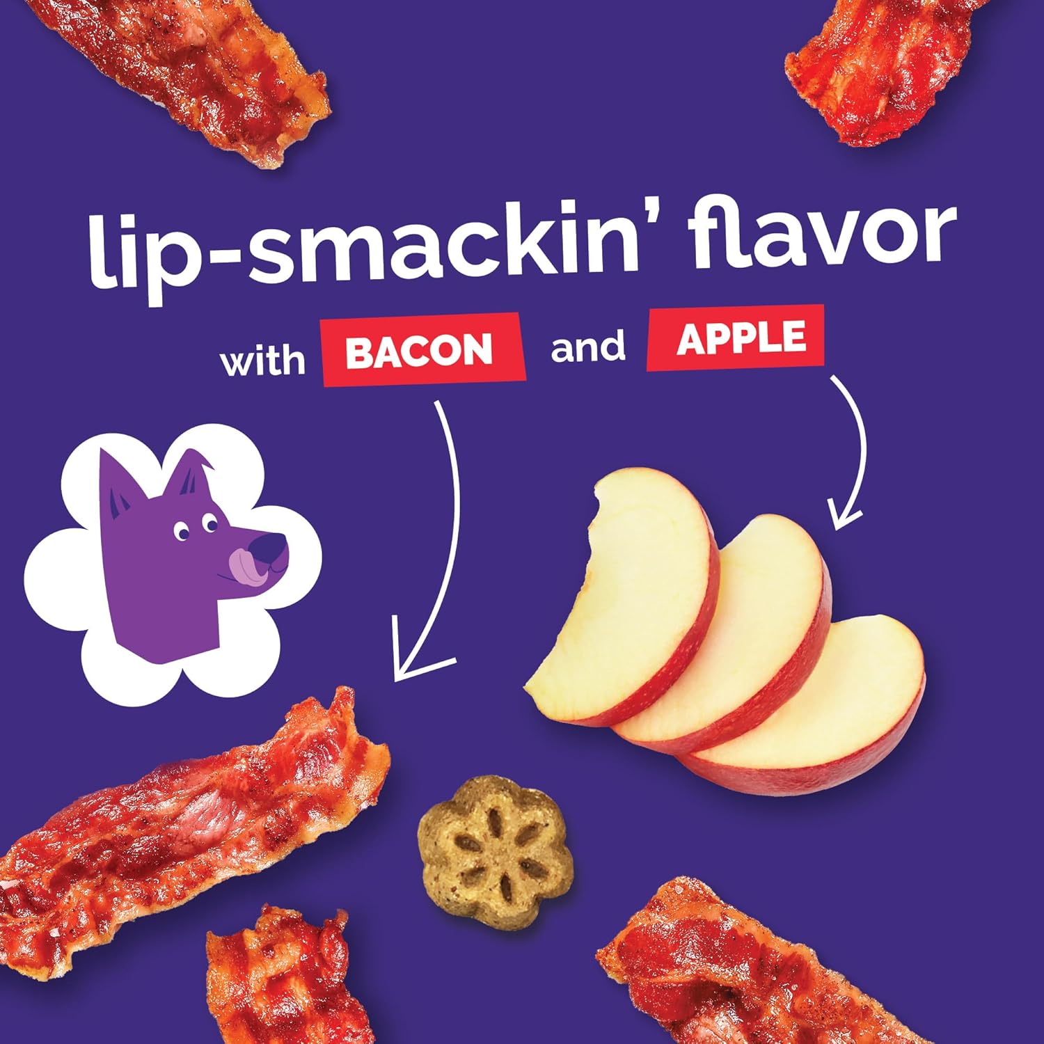Fruitables Skinny Mini Dog Treats, Healthy Sweet Potato Treat for Dogs, Low Calorie & Delicious, Puppy Training, No Wheat, Corn or Soy, Made in the USA, Bacon and Apple Flavor, 5oz - Image 8