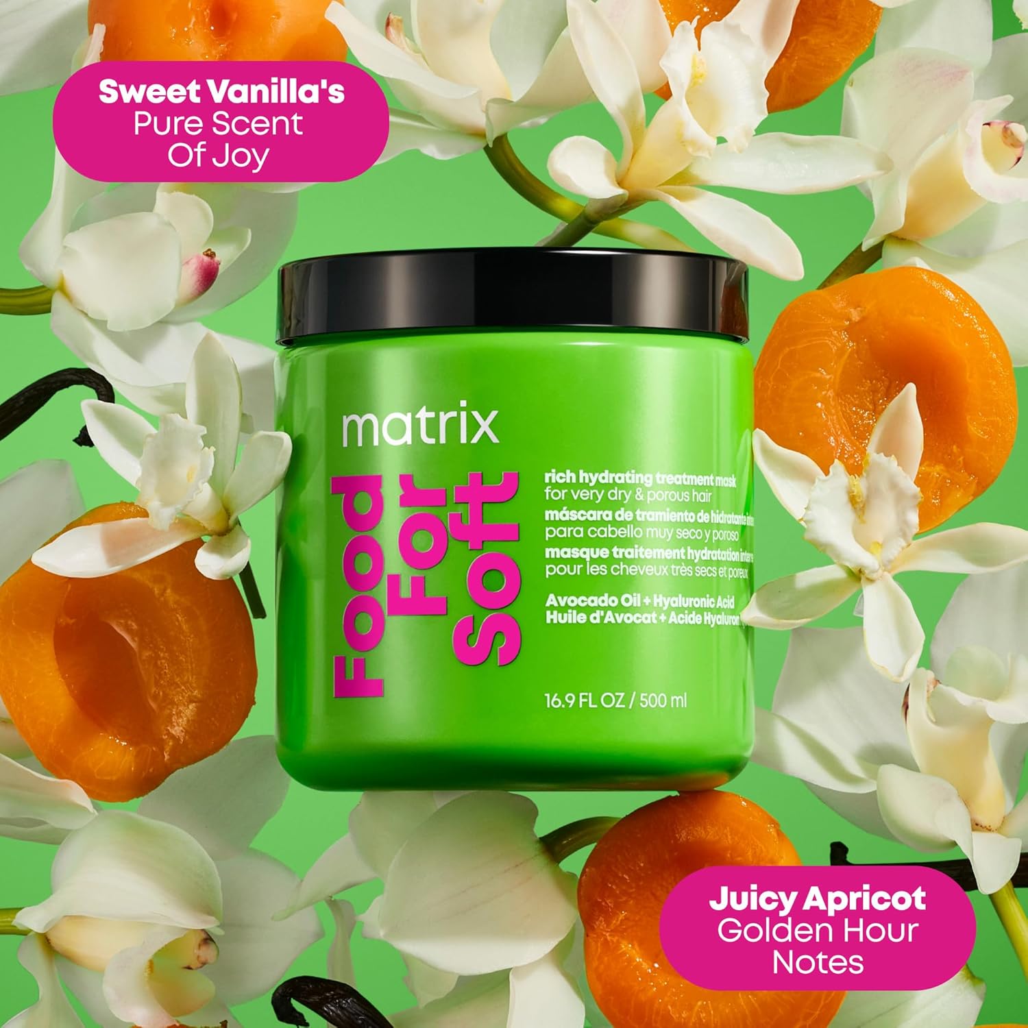 MATRIX Food For Soft Rich Hydrating Mask - For Dry & Brittle Hair, Adds Shine & Softness, With Avocado Oil & Hyaluronic Acid, Replenishes Moisture - Image 9