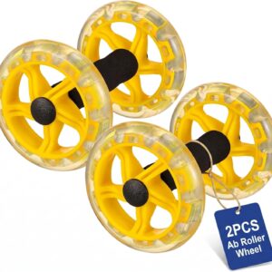 Toddmomy Ab Roller Wheel: Ab Wheel for Core Training, Exercise Abdominal Roller Hand Weights Dumbbell Fitness Exercise Device Home Gym Gear for Men/Women