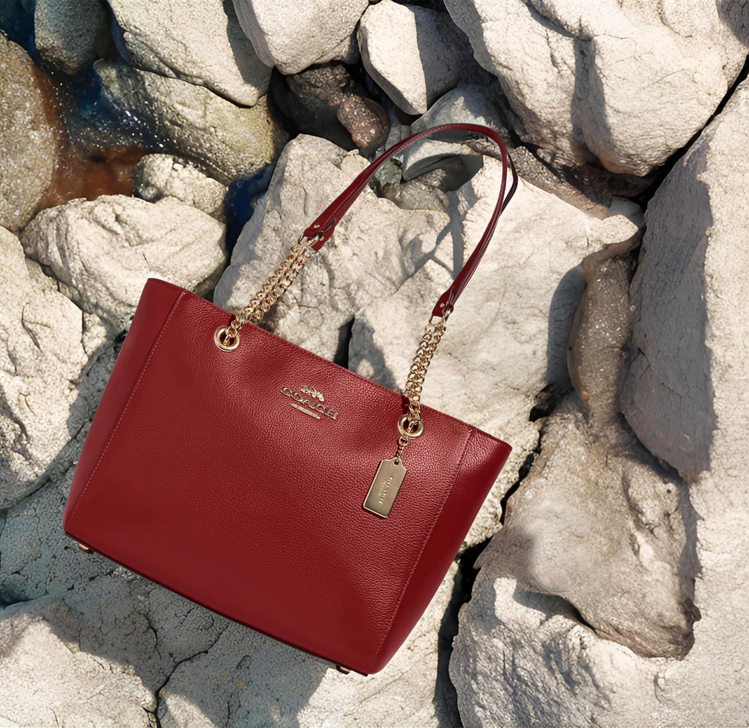 COACH womens Cammie Chain Tote - Image 2
