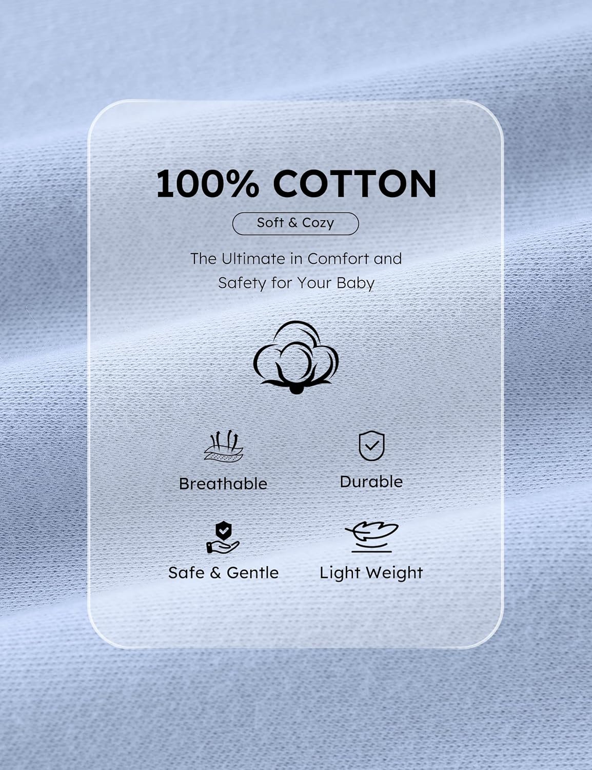 Yoofoss Baby Pajamas 100% Organic Cotton Baby Sleepers for Newborn 0-3 3-6 6-9 Months Boys Girl Clothes 3pcs Footed PJs - Image 7