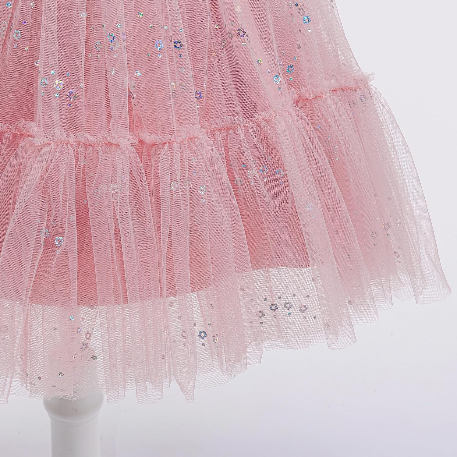 Flower Girls Sequin Dress Formal Kids Tulle Tutu Wedding Princess Prom Pageant Birthday Party Ball Gown - Image 6