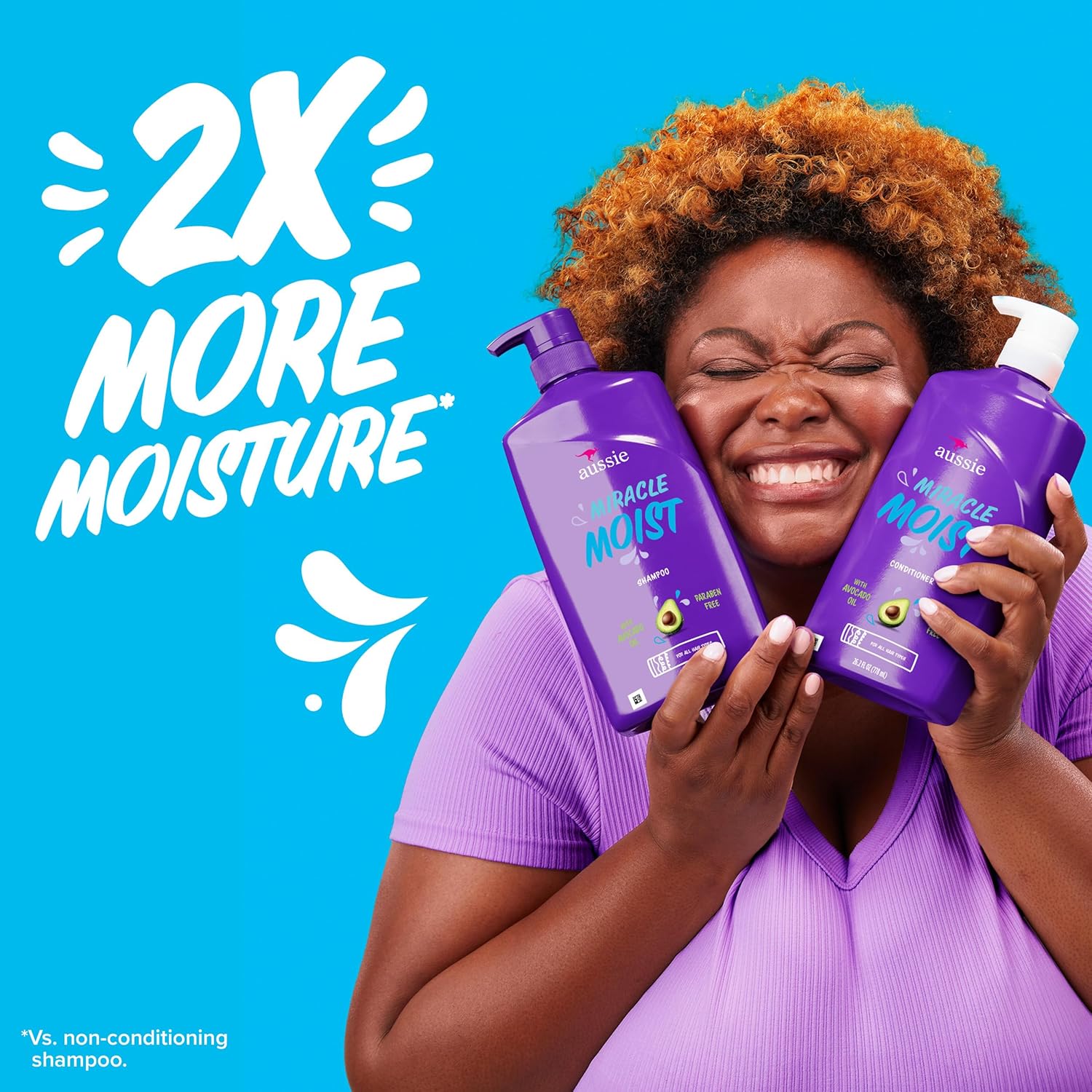 Aussie Miracle Moist with Avocado & Jojoba Oil, Paraben Free Conditioner, 26.2 fl oz - Image 4