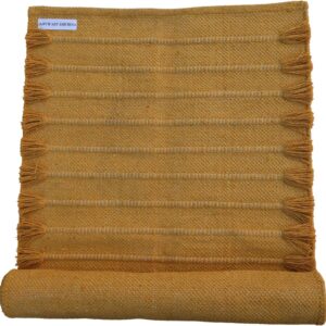 Jaipur Art & Rugs Cotton Yoga Rug – Eco-Friendly Hand-Woven Thick Mat (24”x72”x5mm) for Everyday Fitness at Home – Comfortable & Extra-Long